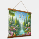 Tapisserie Suspendue Belle vue avec lac (Angulaire)