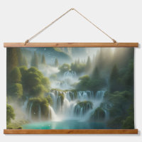 Belle vue avec rivière et cascade