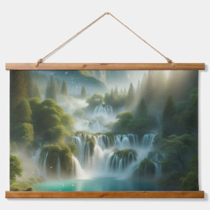 Tapisserie Suspendue Belle vue avec rivière et cascade