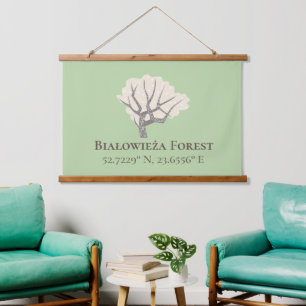 Tapisserie Suspendue Białowieża Forêt Latitude & Longitude