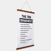 Tapisserie Suspendue Bible Verse Chrétien Religieux Dix Commandements (Angulaire)