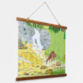 Tapisserie Suspendue Biche et faon (Angulaire)