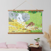 Tapisserie Suspendue Biche et faon (Chambre à coucher)