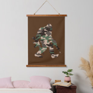 Tapisserie Suspendue Bigfoot Sasquatch Camouflage