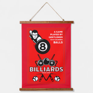 Tapisserie Suspendue Billards de poche vintages