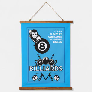 Tapisserie Suspendue Billards de poche vintages