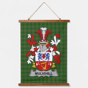 Tapisserie Suspendue Blason de famille irlandais Mulvihill ou O_Mulvihi