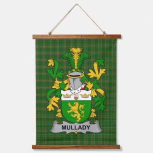 Tapisserie Suspendue Blason de famille Mullady ou O_Mullady irlandais C