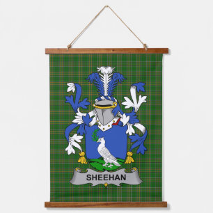 Tapisserie Suspendue Blason de famille Sheehan ou O_Sheehan d'Irlande C