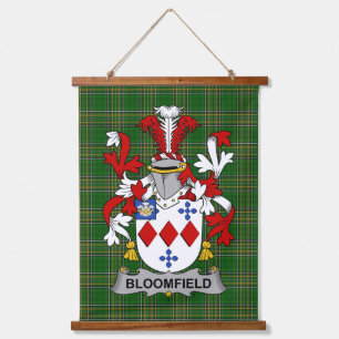 Tapisserie Suspendue Blason de la famille Bloomfield d'Irlande Crête de