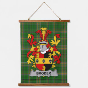 Tapisserie Suspendue Blason de la famille Broder ou O_Broder ou Crête d