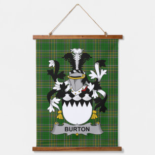 Tapisserie Suspendue Blason de la famille Burton irlandais