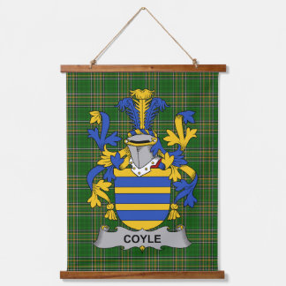 Tapisserie Suspendue Blason de la famille Coyle ou McCoyle d'Irlande