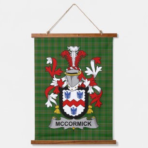 Tapisserie Suspendue Blason de la famille McCormick d'Irlande Crête de