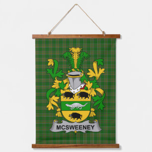 Tapisserie Suspendue Blason de la famille McSweeney Crête
