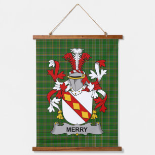 Tapisserie Suspendue Blason de la famille Merry ou O_Merry Irlandais