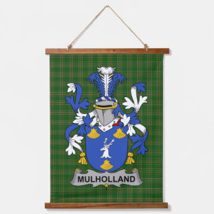 Tapisserie Suspendue Blason de la famille Mulholland d'Irlande Crête de
