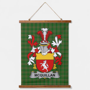 Tapisserie Suspendue Blason de la famille Quillan ou McQuillan d'Irland