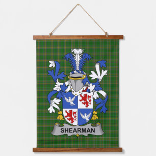 Tapisserie Suspendue Blason de la famille Shearman irlandais
