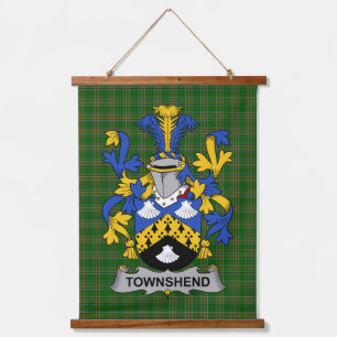 Tapisserie Suspendue Blason de la famille Townshend ou Townsend d'Irlan