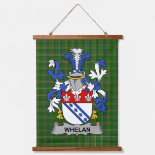 Tapisserie Suspendue Blason de la famille Whelan d'Irlande Crête de la