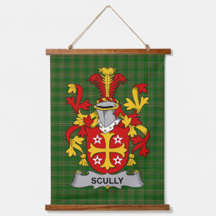 Tapisserie Suspendue Blason de Scully ou O_Scully Famille Irlandaise Ar