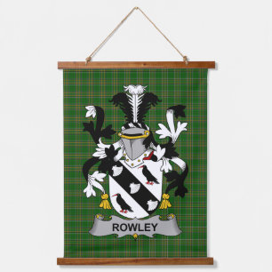 Tapisserie Suspendue Blason irlandais Rowley ou O_Rowley Armoiries Fami