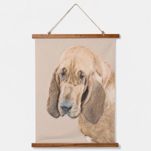 Tapisserie Suspendue Bloodhound Peinture - Joli chien d'origine art