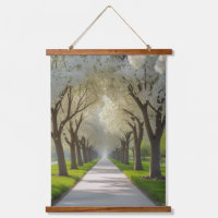 "Blossom Archway - White Flower Tree Tunnel Wall