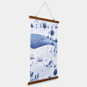 Tapisserie Suspendue Blue Toile Countryside Scene (6) (Angulaire)