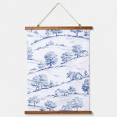 Tapisserie Suspendue Blue Toile Countryside Scene (7) (Recto)
