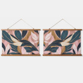 Tapisserie Suspendue Blush Pink Gold Boho Collection Feuille tendance (Double)