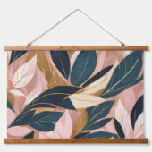 Tapisserie Suspendue Blush Pink Gold Boho Collection Feuille tendance (Recto 2)