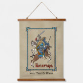 Tapisserie Suspendue Bogatyr russe médiéval (Recto)