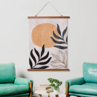 Boho soleil botanique plante art abstrait minimal