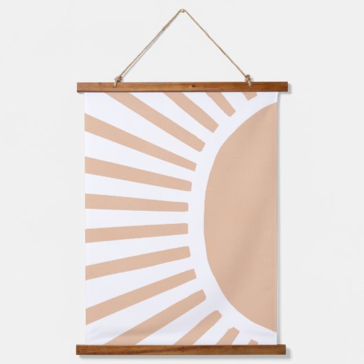 Tapisserie Suspendue Boho Sun Boho Nursery Décor Wall Art (Recto)