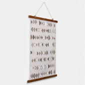 Tapisserie Suspendue Boho Triangles Brown Taupe Ivory (Angulaire)