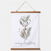 Tapisserie Suspendue Bois haché Noël Deer Boughs (Recto)
