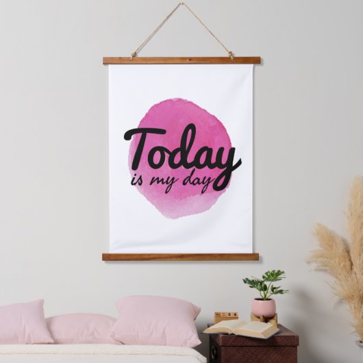 Tapisserie Suspendue bonnes vibes mots pour l'amour de soi et l'autosoi (Chambre à coucher)