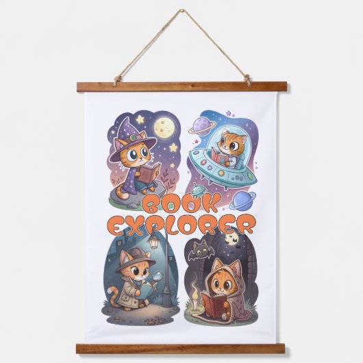 Tapisserie Suspendue Book Explorer (Recto)