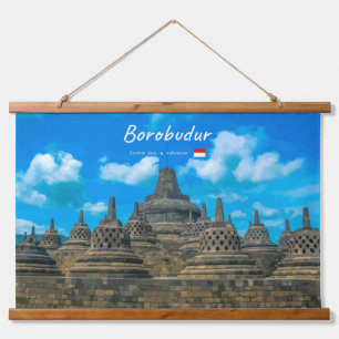 Tapisserie Suspendue Borobudur, Indonésie - Temple bouddhiste ancien