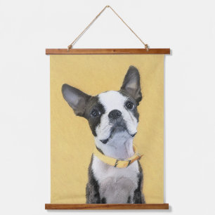 Tapisserie Suspendue Boston Terrier Peinture - Cute Original Chien Art