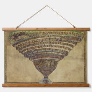 Tapisserie Suspendue Botticelli - La Carte de l'Enfer Carte de l'Enfer