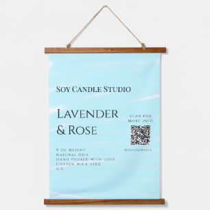 Tapisserie Suspendue Bougie de soja rose Lavender entreprise ajouter q