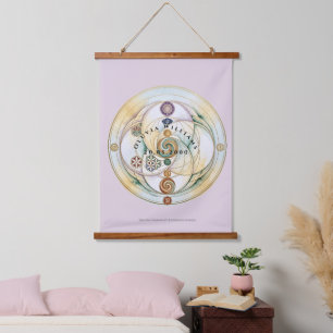 Tapisserie Suspendue Bougie Rituelle de Radionique d'Harmonie