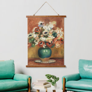 Tapisserie Suspendue Bouquet floral Renoir de style Cottagecore en Beau