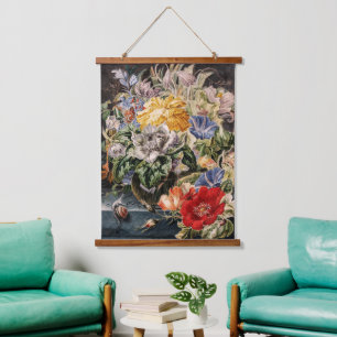 Tapisserie Suspendue Bouquet vintage de fleurs