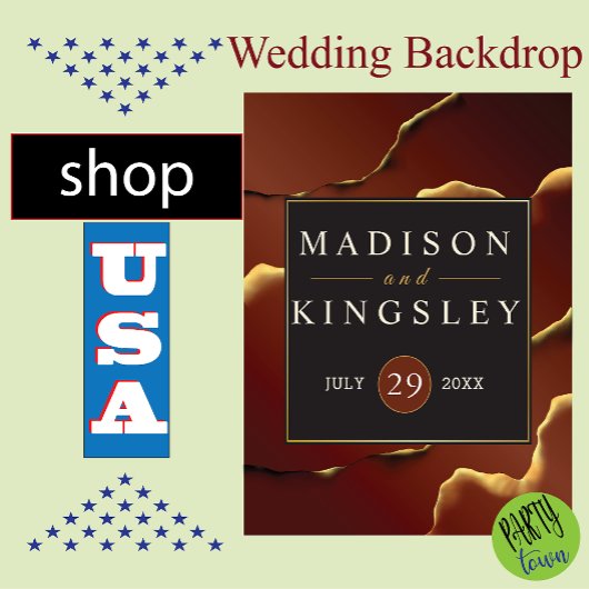 Tapisserie Suspendue Bourgogne Or 🌿 Élégant Mariage Abstrait épais