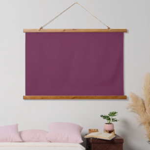 Tapisserie Suspendue Bourgogne solide Horizontal 36 po x 26 po