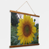 Tapisserie Suspendue Bright Sunflower Photo Tapestry for Wall Decoratio (Angulaire)